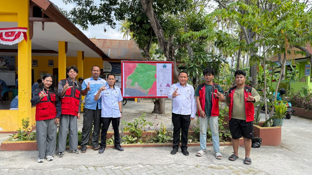 KKN Unhas 116 Tinggalkan Jejak Bermakna, Peta Wilayah Kelurahan Lembang Resmi Terpasang!